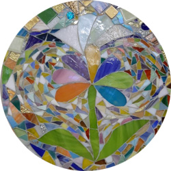 Сборка мозаики из витражного стекла